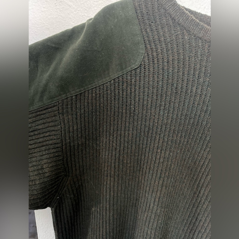Vintage 90s Olive Green /Grey Command Sweater - image 3